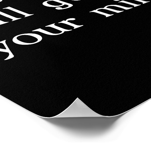 Phil 4:7 Wölfe schauen in den Vollmond. Poster (Ecke)