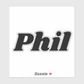 Phil Aufkleber (Blatt)