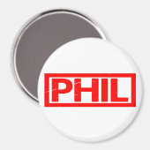 Phil Briefmarke Magnet (Vorderseite/Rückseite)