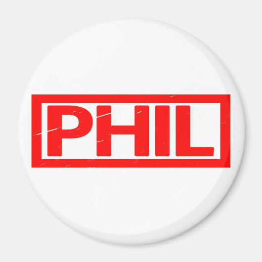 Phil Briefmarke Magnet (Vorne)