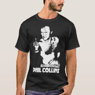 Phil collin, weißer Text T-Shirt