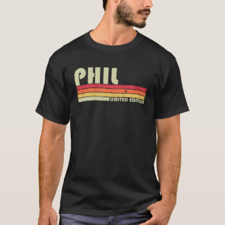 PHIL Gift Name Personalisiert Funny Retro Vintag B T-Shirt