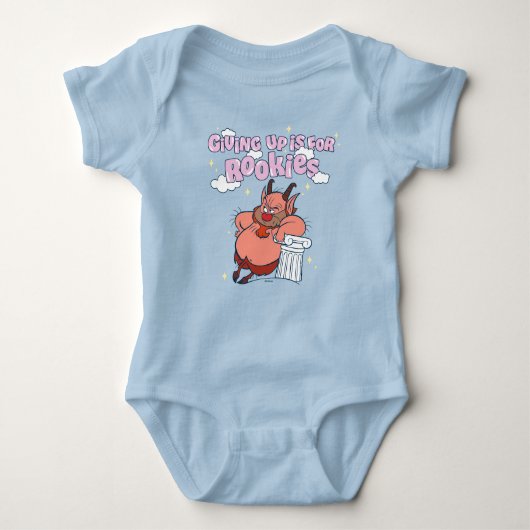 Phil - Giving Up is for Rookies Baby Bodysuit Baby Strampler (Vorderseite)