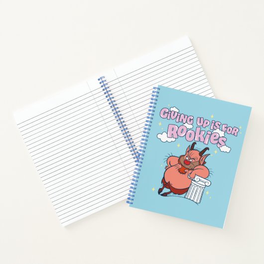 Phil - Giving Up is for Rookies Notebook Notizblock (Innenseite)