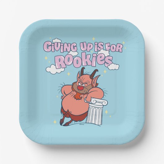 Phil - Giving Up is for Rookies Paper Plates Pappteller (Vorderseite)