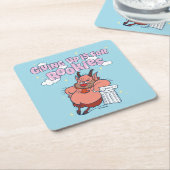 Phil - Giving Up is for Rookies Square Paper Coast Rechteckiger Pappuntersetzer (angewinkelt)