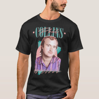 Phil Musik Collins Retro 80er Ästhetik Fan Design T-Shirt