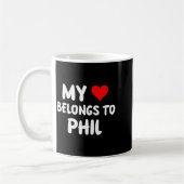 Phil - My Heart Belongs To Phil - Love  Kaffeetasse (Links)
