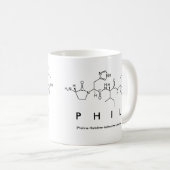 Phil-Peptidnamen-Tasse Kaffeetasse (VorderseiteRechts)