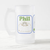 Phil, Schatten, Frühling Mattglas Bierglas (Links)