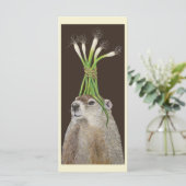 Phil the grundhog flach card (Stehend Vorderseite)