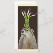 Phil the grundhog flach card (Vorne/Hinten)