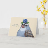 Phil the white kroned sprow card karte (Gelbe Blume)