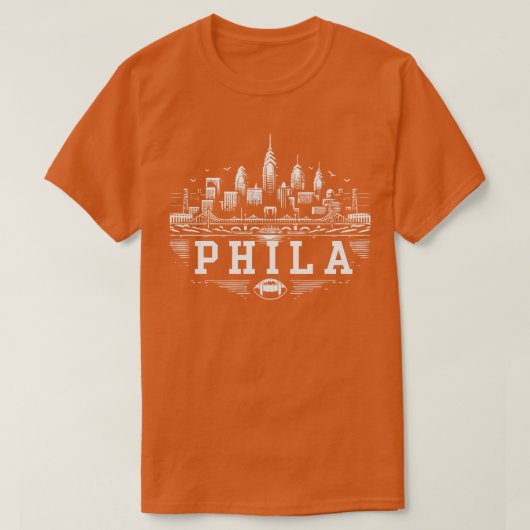 Phila Skyline T-Shirt (Design vorne)