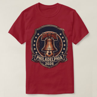 Philadelphia 2026 World Cup Host City Vintage Art T-Shirt