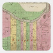 Philadelphia 3 quadratischer aufkleber (Vorderseite)