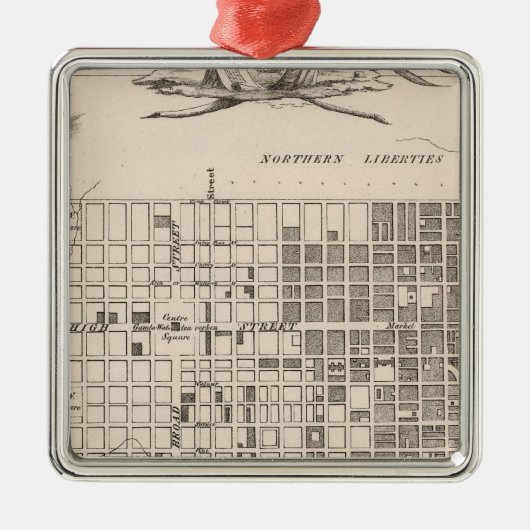 Philadelphia 6 silbernes ornament (Vorne)