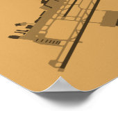 Philadelphia Airport (PHL) Diagramm Poster (Ecke)