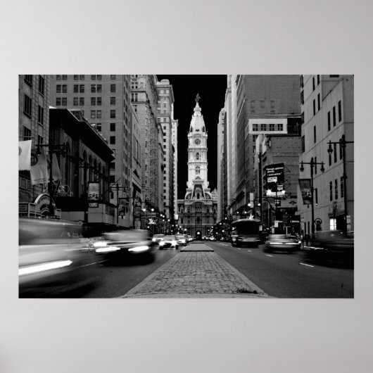 Philadelphia am Nachtposter Poster (Vorne)