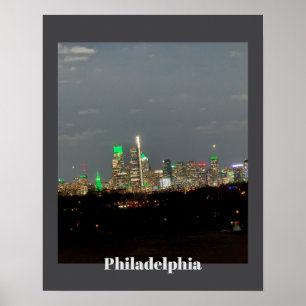 Philadelphia am Nachtposter Poster