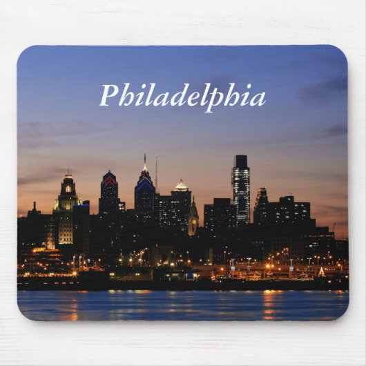 Philadelphia an der Dämmerung Mousepad (Vorne)