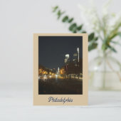 Philadelphia auf der Nachtpostkarte Postkarte (Stehend Vorderseite)