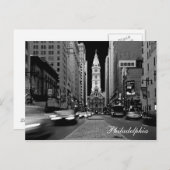 Philadelphia auf der Nachtpostkarte Postkarte (Vorne/Hinten)