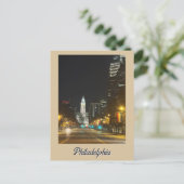 Philadelphia auf der Nachtpostkarte Postkarte (Stehend Vorderseite)