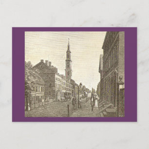 Philadelphia auf einer Postkarte von 1800