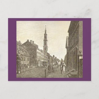 Philadelphia auf einer Postkarte von 1800