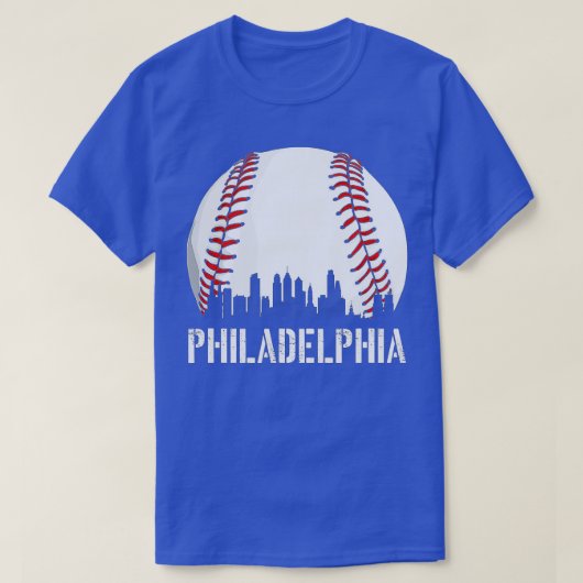 Philadelphia Baseball Philly Downtown Skyline Shir T-Shirt (Design vorne)