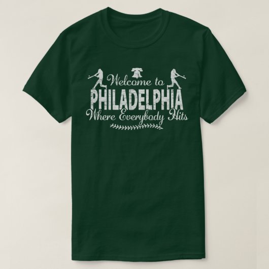 PHILADELPHIA BASEBALL PHILLY WO JEDER HAT T-Shirt (Design vorne)