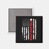 Philadelphia Baseball USA  Magnet (Vorderseite/Rückseite)
