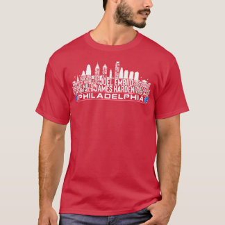Philadelphia Basketball Team 23 Spieler Roster Phi T-Shirt