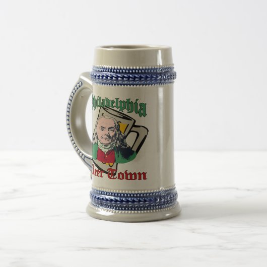 Philadelphia Beer Town Bierglas (Vorderseite Links)