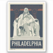 Philadelphia | Benjamin-Franklin-Institut Aufkleber (Vorderseite)