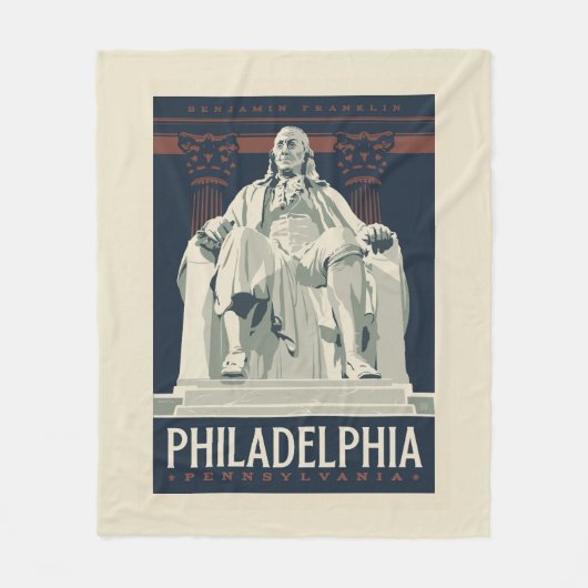 Philadelphia | Benjamin-Franklin-Institut Fleecedecke (Vorderseite)