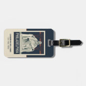 Philadelphia | Benjamin-Franklin-Institut Gepäckanhänger (Vorderseite horizontal)