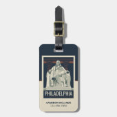 Philadelphia | Benjamin-Franklin-Institut Gepäckanhänger (Vorderseite vertikal)
