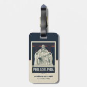Philadelphia | Benjamin-Franklin-Institut Gepäckanhänger (Rückseite vertikal)