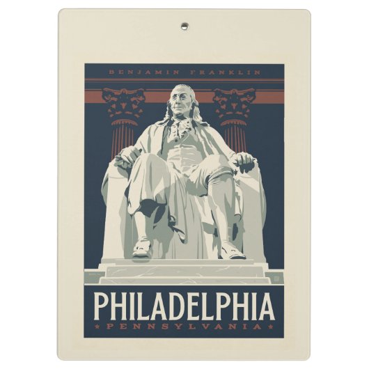 Philadelphia | Benjamin-Franklin-Institut Klemmbrett (Rückseite)