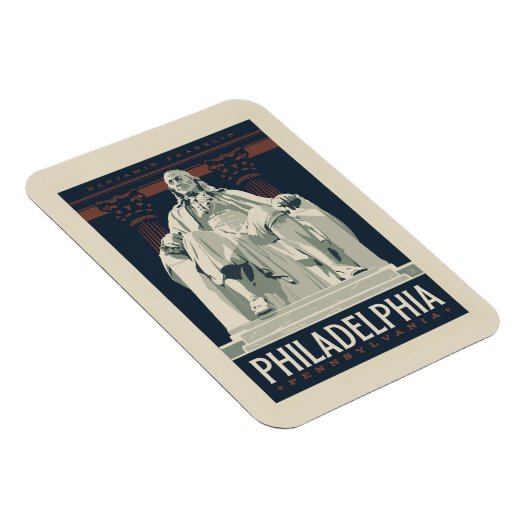 Philadelphia | Benjamin-Franklin-Institut Magnet (Rechte Seite)