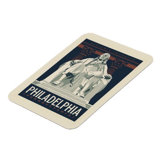 Philadelphia | Benjamin-Franklin-Institut Magnet (Linke Seite)