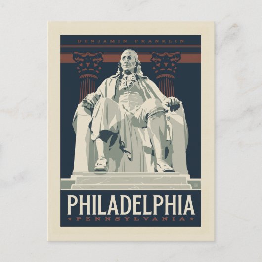 Philadelphia | Benjamin-Franklin-Institut Postkarte (Vorderseite)