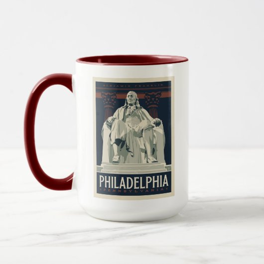 Philadelphia | Benjamin-Franklin-Institut Tasse (Links)