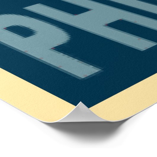 Philadelphia Blue Poster (Ecke)