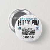 Philadelphia Button (Vorne & Hinten)
