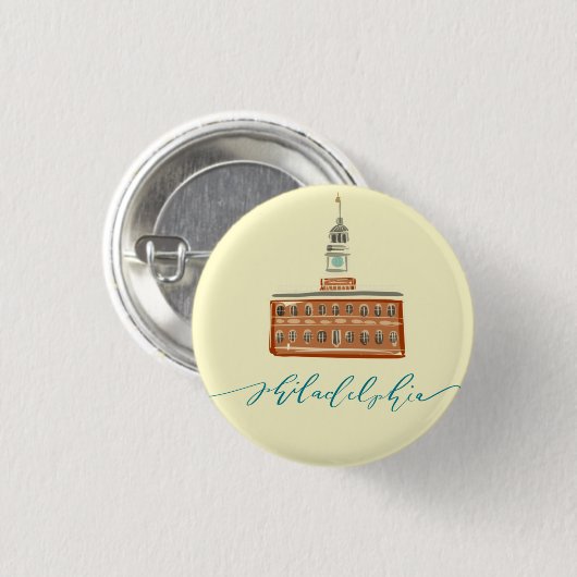 Philadelphia Button (Vorne & Hinten)