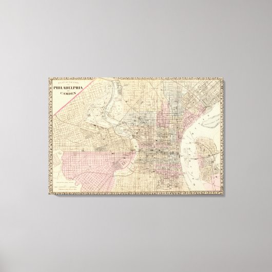 Philadelphia, Camden Leinwanddruck (Vorderseite)