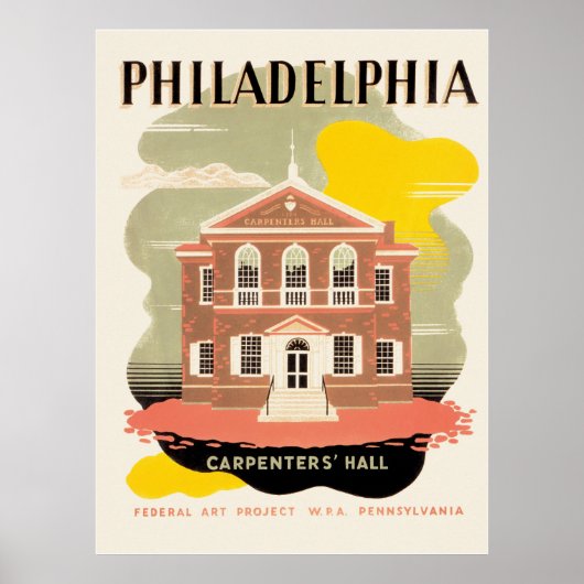 Philadelphia Carpenter's Hall Poster (Vorne)